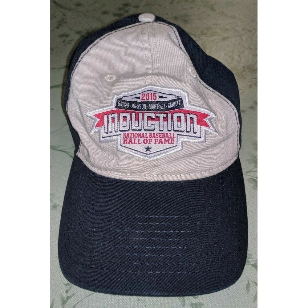 Commemorative 2015 MLB Hall of Fame Induction STRAPBACK HAT CAP BIGGIO SMOLTZ +
